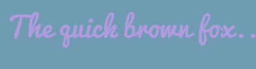 Image with Font Color B29AE1 and Background Color 6F9CB2